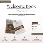 Airbnb Welcome Book Template | House Host Manual Guidebook Template | Wooden Cabin Theme