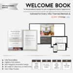 Airbnb Welcome Book | Villa Themed | Hardcover (Paperback)