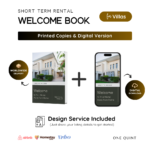 Airbnb Welcome Book | Villa Themed | Hardcover (Paperback)